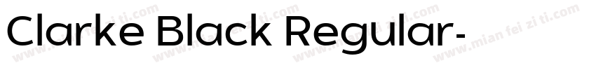 Clarke Black Regular字体转换